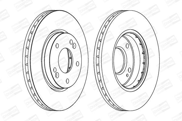 Stabdžių diskas CHAMPION 562789CH