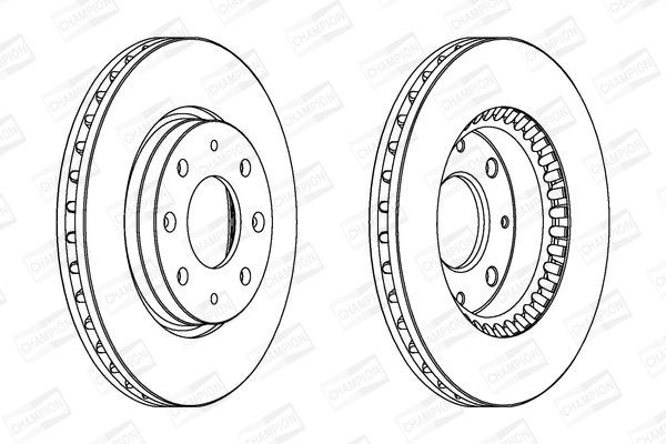 Stabdžių diskas CHAMPION 562794CH