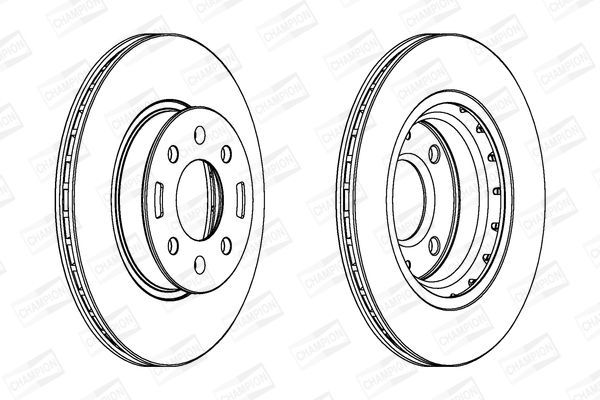 Stabdžių diskas CHAMPION 562796CH