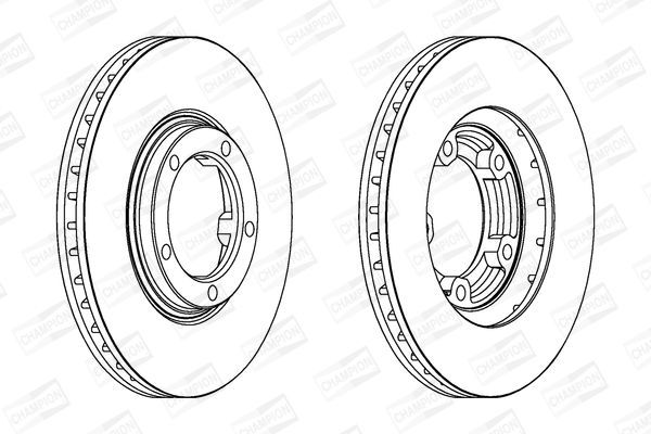 Stabdžių diskas CHAMPION 562800CH