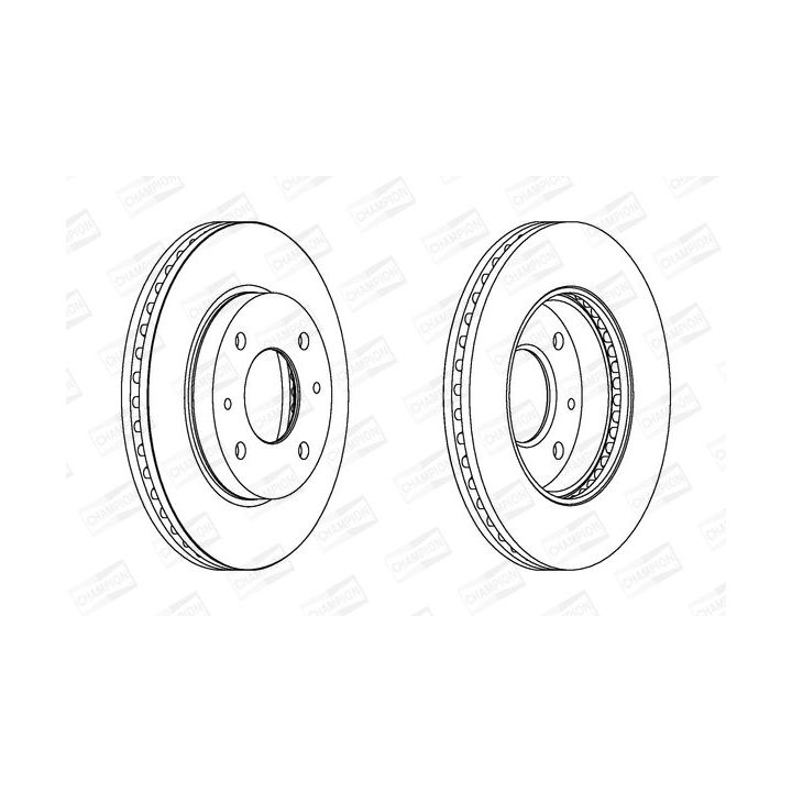 Stabdžių diskas CHAMPION 562806CH