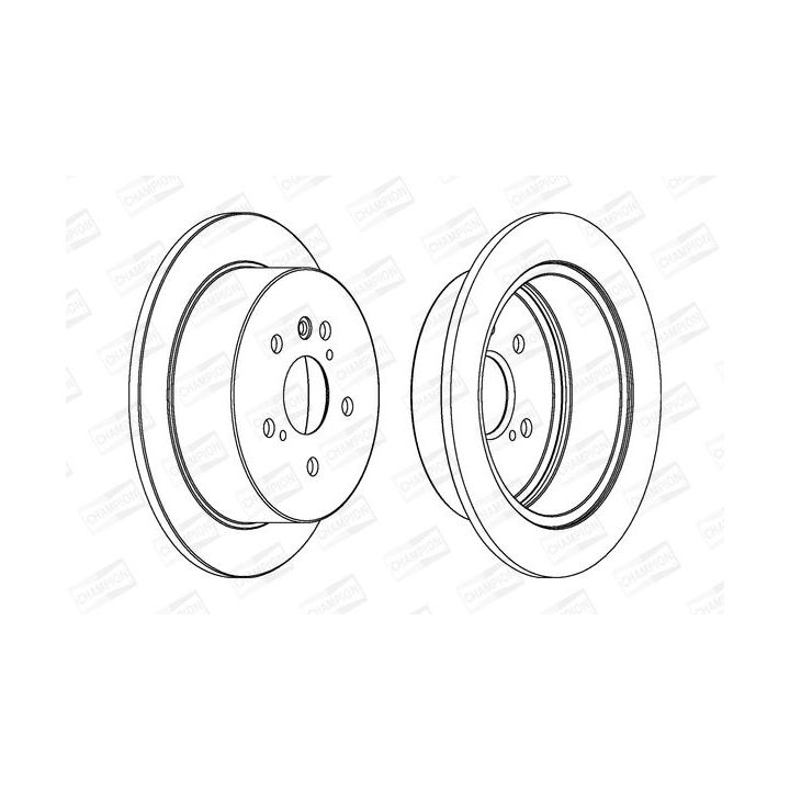 Stabdžių diskas CHAMPION 562825CH