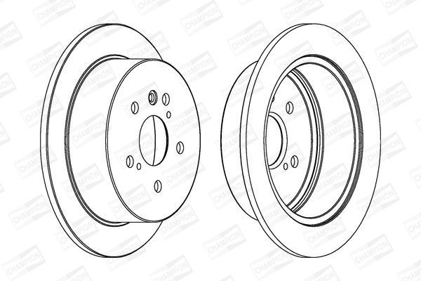 Stabdžių diskas CHAMPION 562825CH