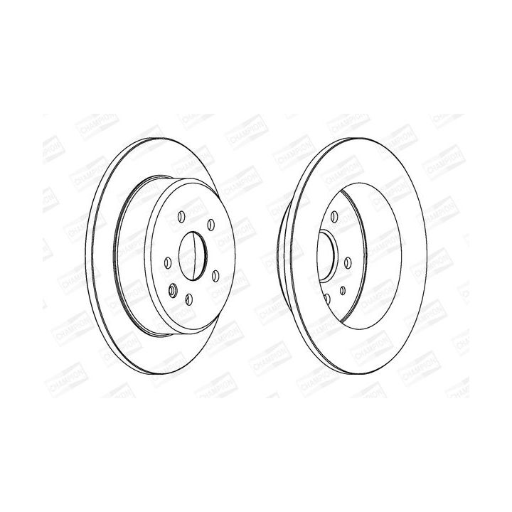 Stabdžių diskas CHAMPION 562830CH