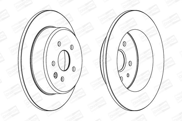 Stabdžių diskas CHAMPION 562830CH