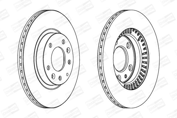 Stabdžių diskas CHAMPION 562860CH