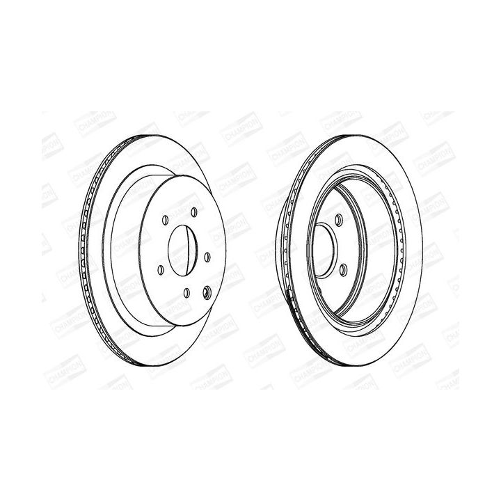 Stabdžių diskas CHAMPION 562871CH