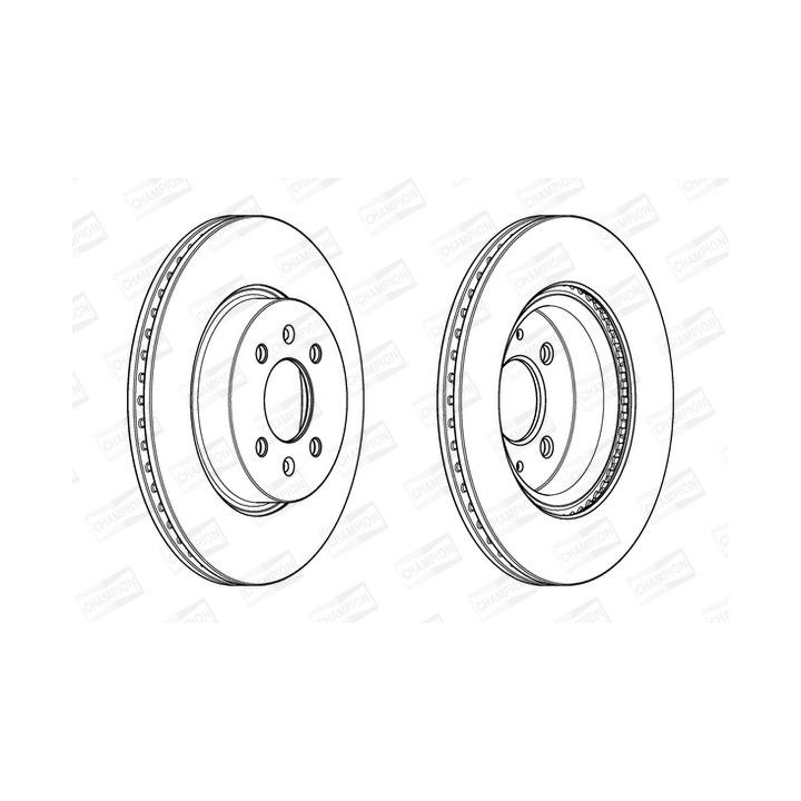 Stabdžių diskas CHAMPION 562944CH