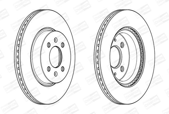 Stabdžių diskas CHAMPION 562944CH
