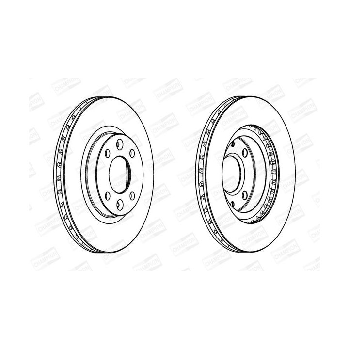 Stabdžių diskas CHAMPION 562960CH