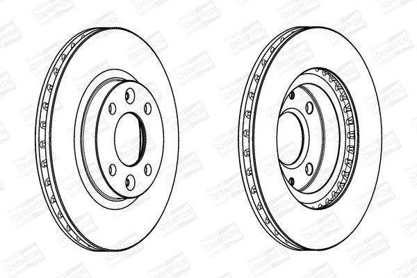 Stabdžių diskas CHAMPION 562960CH