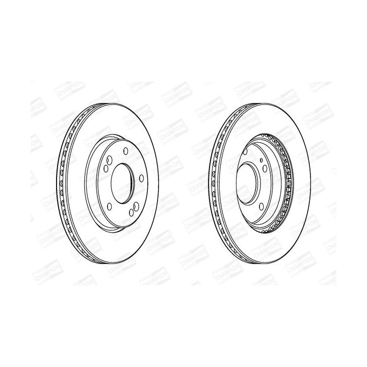 Stabdžių diskas CHAMPION 562986CH