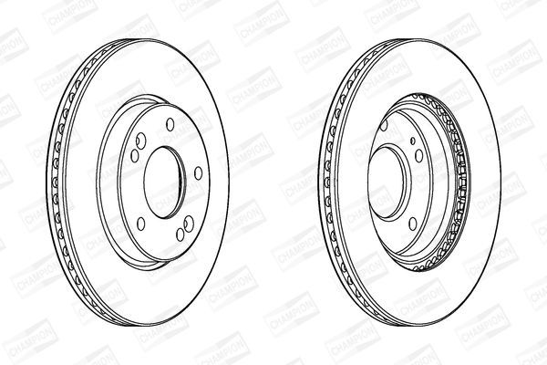Stabdžių diskas CHAMPION 562986CH