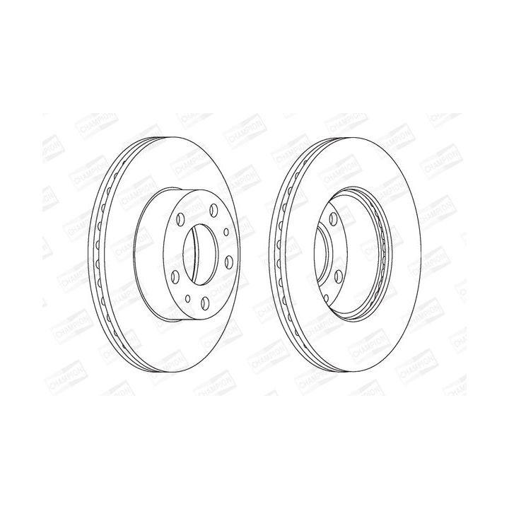 Stabdžių diskas CHAMPION 563018CH