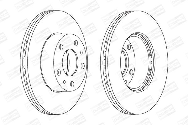 Stabdžių diskas CHAMPION 563018CH