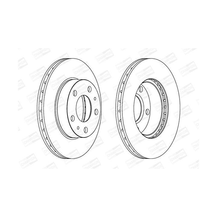 Stabdžių diskas CHAMPION 563021CH