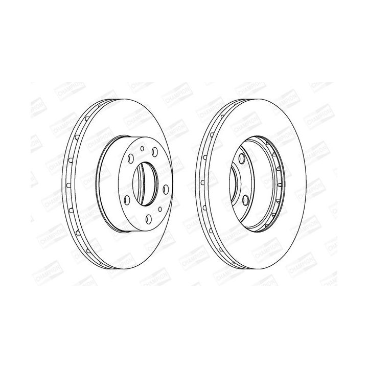 Stabdžių diskas CHAMPION 563026CH