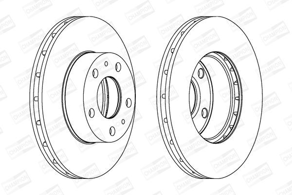 Stabdžių diskas CHAMPION 563026CH