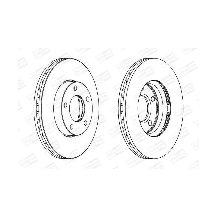 Stabdžių diskas CHAMPION 563028CH