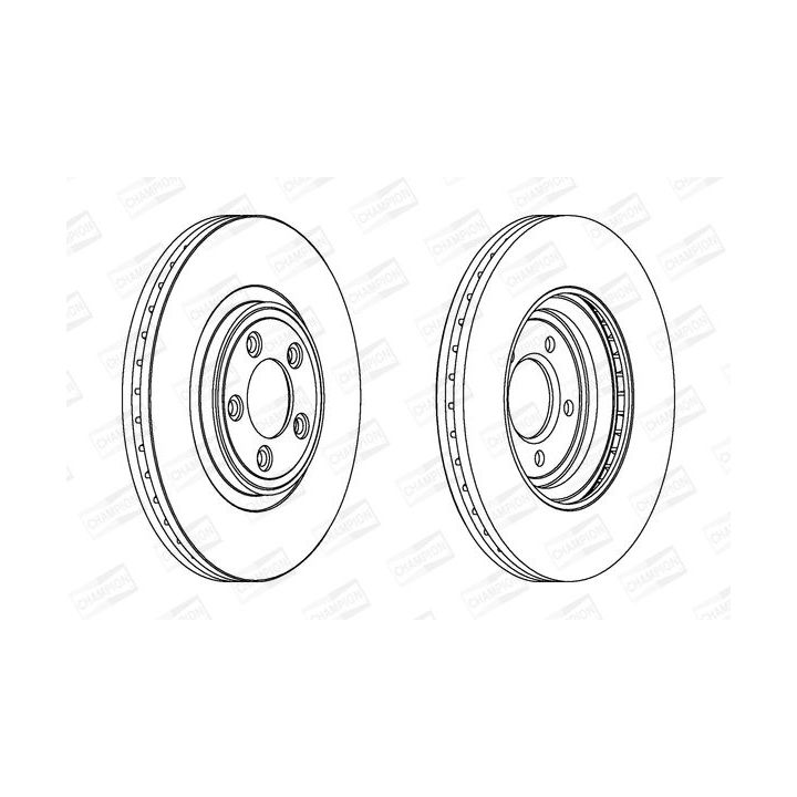 Stabdžių diskas CHAMPION 563029CH-1