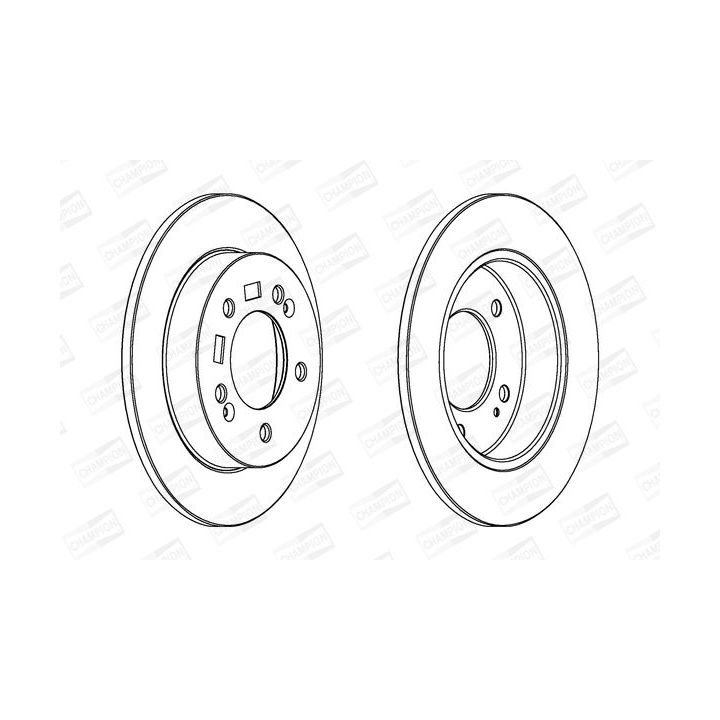 Stabdžių diskas CHAMPION 563033CH