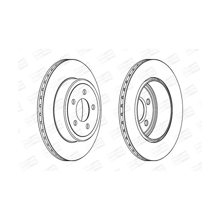 Stabdžių diskas CHAMPION 563034CH-1
