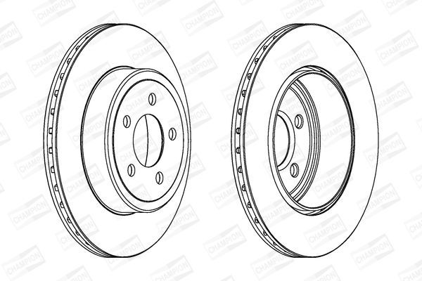 Stabdžių diskas CHAMPION 563034CH-1
