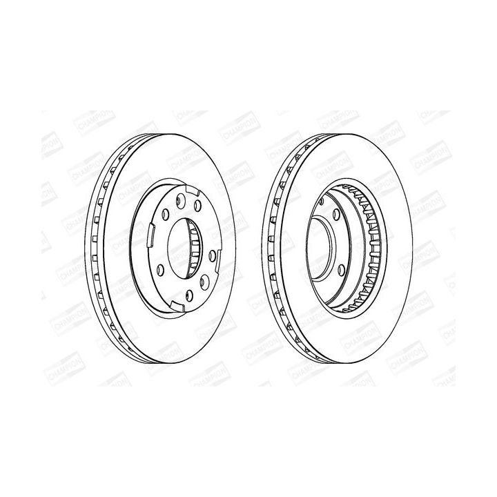 Stabdžių diskas CHAMPION 563039CH