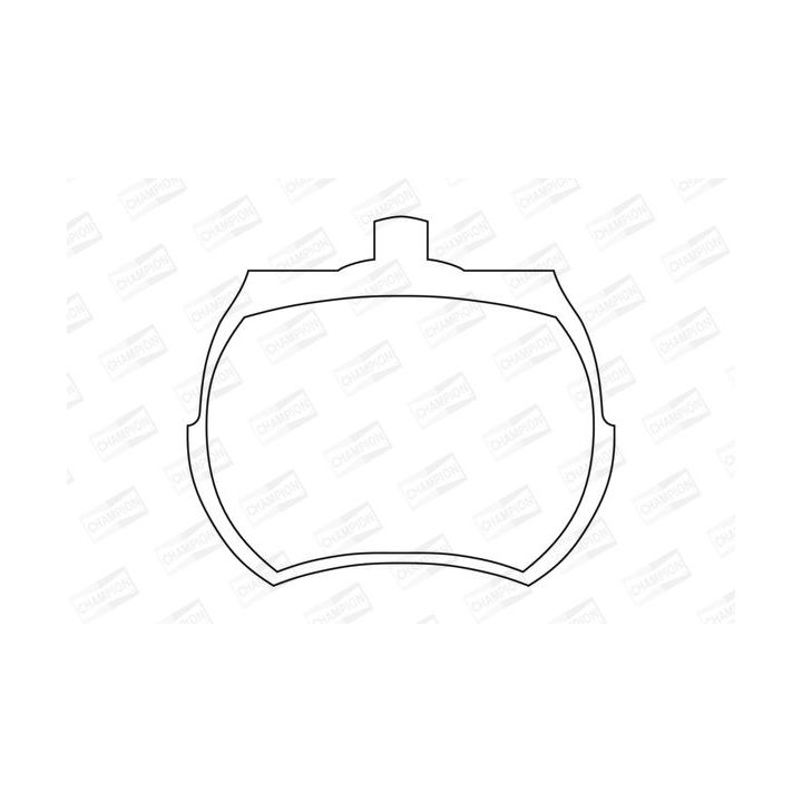 Stabdžių trinkelių rinkinys, diskinis stabdys CHAMPION 571212CH