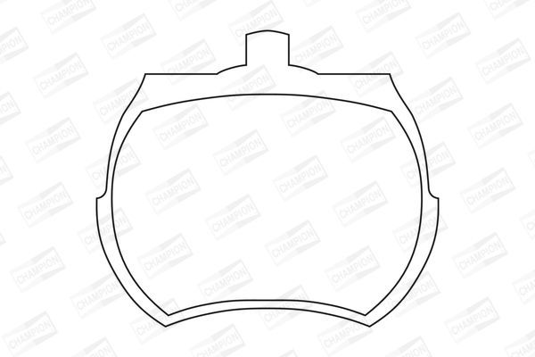 Stabdžių trinkelių rinkinys, diskinis stabdys CHAMPION 571212CH