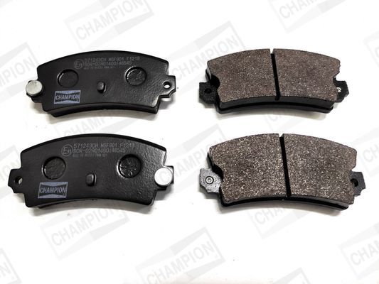 Stabdžių trinkelių rinkinys, diskinis stabdys CHAMPION 571243CH