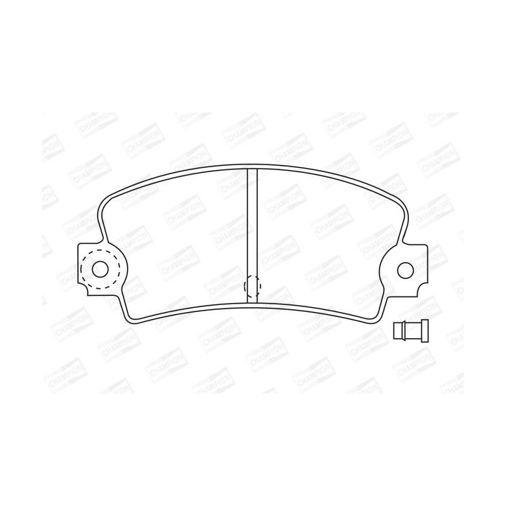 Stabdžių trinkelių rinkinys, diskinis stabdys CHAMPION 571243CH