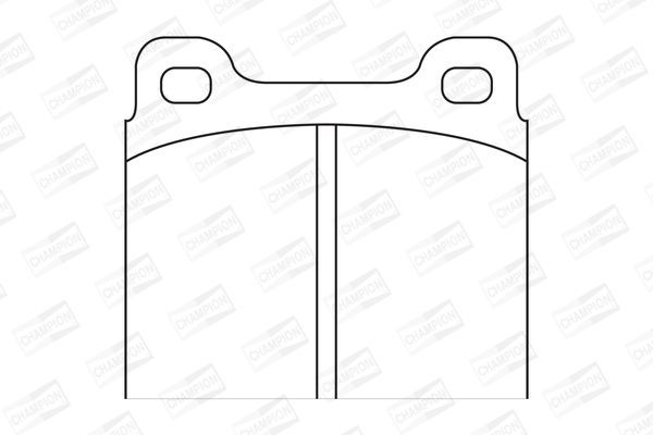 Stabdžių trinkelių rinkinys, diskinis stabdys CHAMPION 571279CH