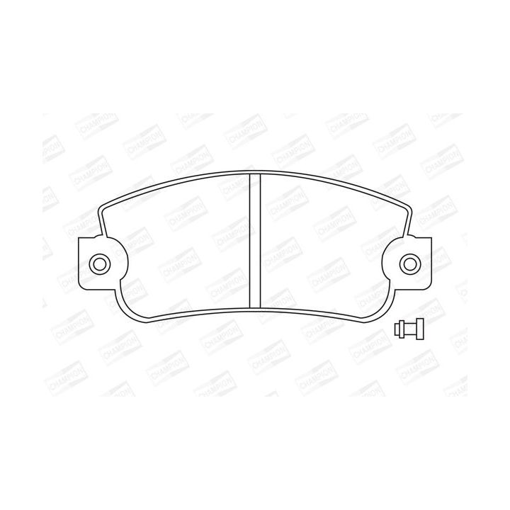 Stabdžių trinkelių rinkinys, diskinis stabdys CHAMPION 571297CH