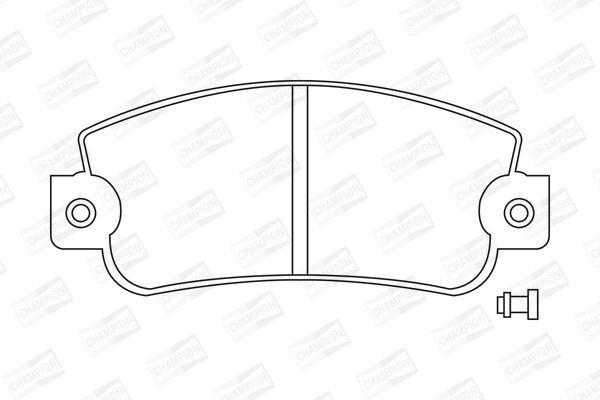 Stabdžių trinkelių rinkinys, diskinis stabdys CHAMPION 571297CH
