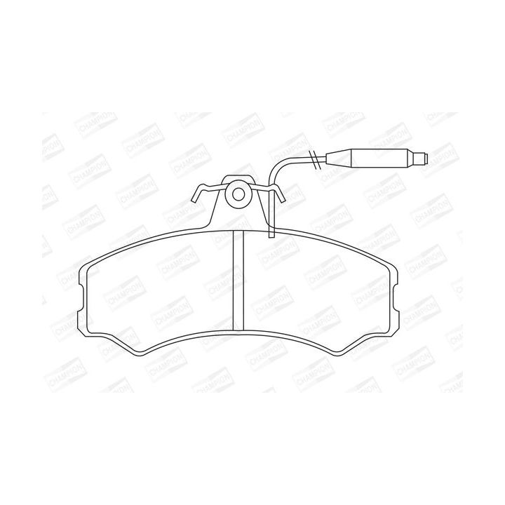 Stabdžių trinkelių rinkinys, diskinis stabdys CHAMPION 571304CH