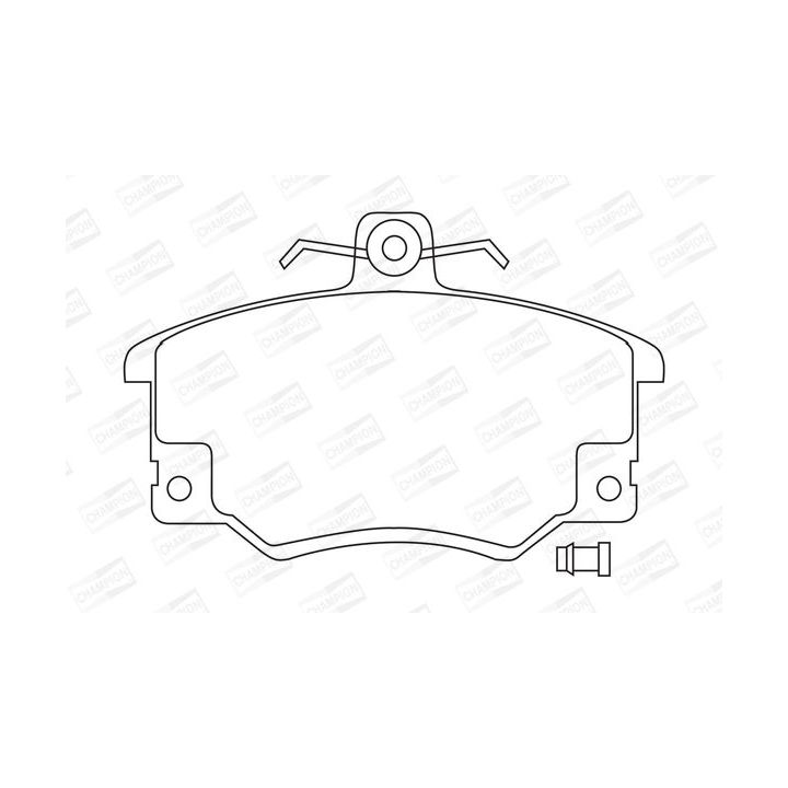 Stabdžių trinkelių rinkinys, diskinis stabdys CHAMPION 571309CH