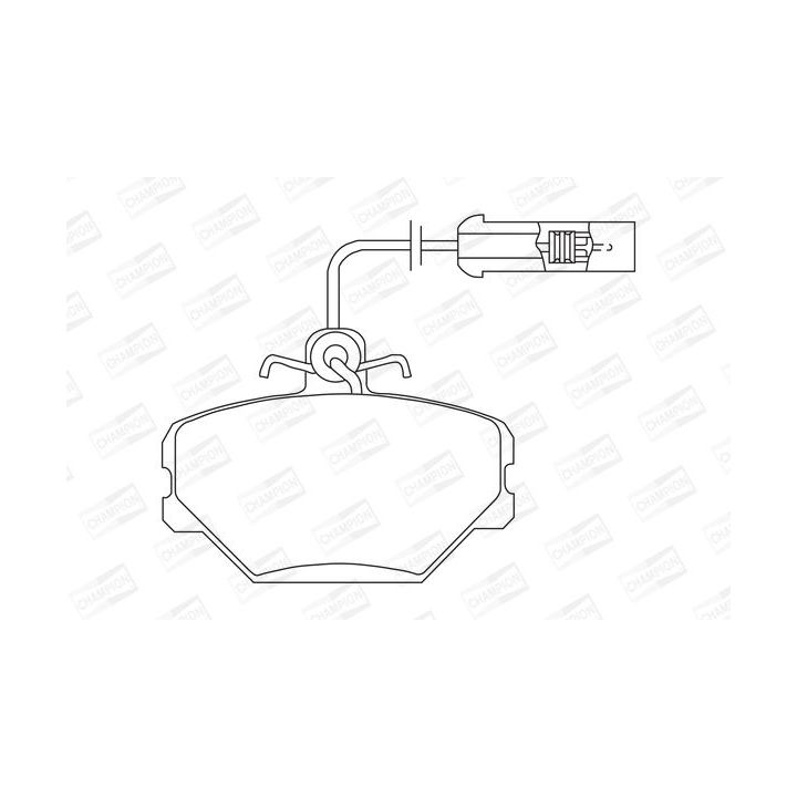 Stabdžių trinkelių rinkinys, diskinis stabdys CHAMPION 571330CH