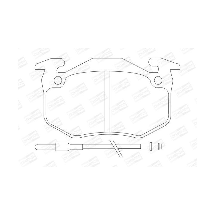 Stabdžių trinkelių rinkinys, diskinis stabdys CHAMPION 571331CH