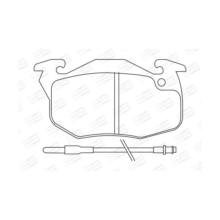 Stabdžių trinkelių rinkinys, diskinis stabdys CHAMPION 571332CH