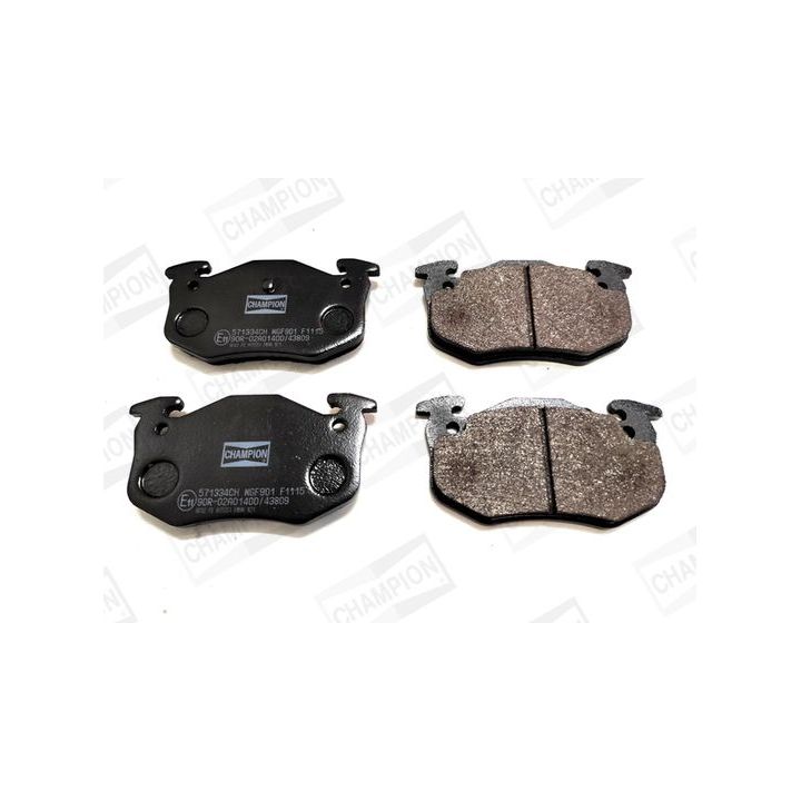 Stabdžių trinkelių rinkinys, diskinis stabdys CHAMPION 571334CH