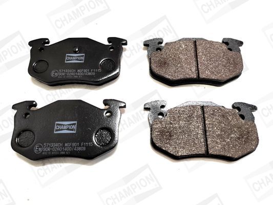 Stabdžių trinkelių rinkinys, diskinis stabdys CHAMPION 571334CH