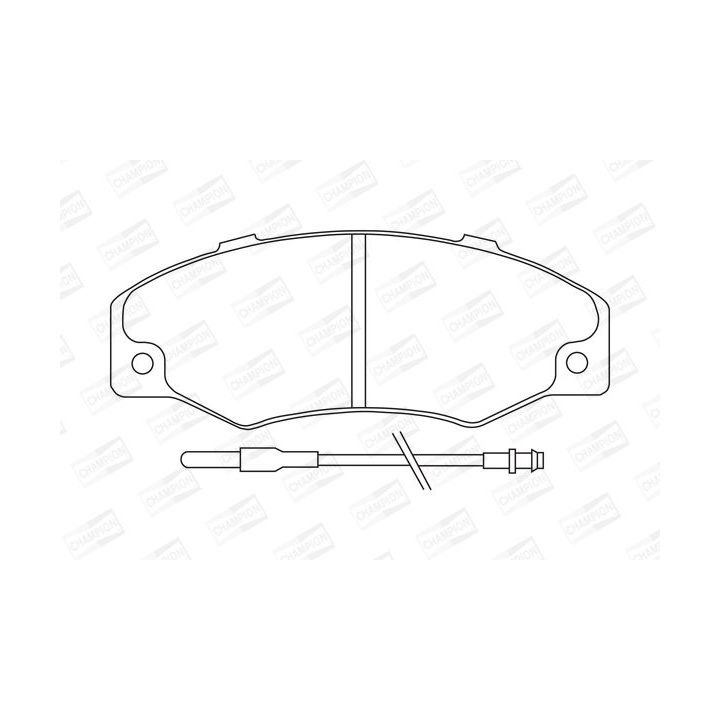 Stabdžių trinkelių rinkinys, diskinis stabdys CHAMPION 571339CH