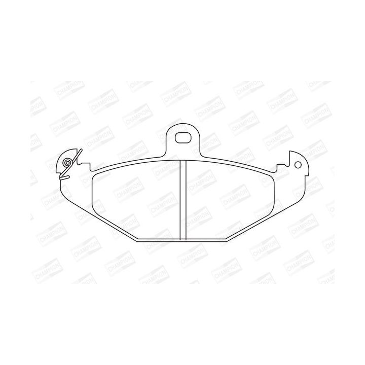 Stabdžių trinkelių rinkinys, diskinis stabdys CHAMPION 571425CH