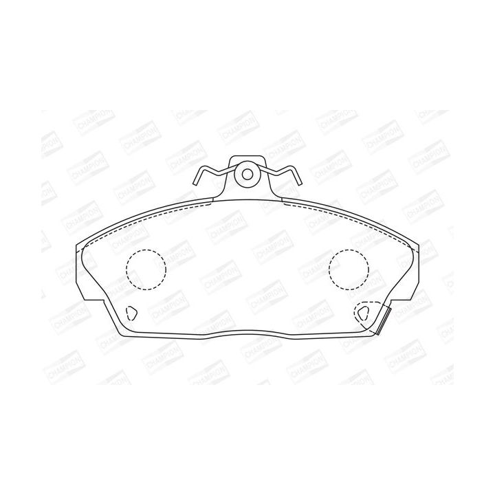 Stabdžių trinkelių rinkinys, diskinis stabdys CHAMPION 571438CH