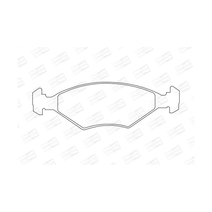 Stabdžių trinkelių rinkinys, diskinis stabdys CHAMPION 571448CH