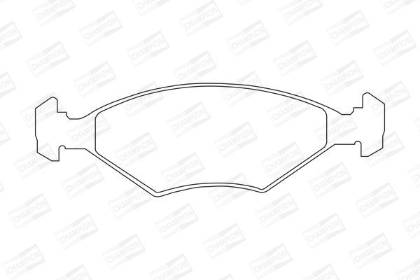 Stabdžių trinkelių rinkinys, diskinis stabdys CHAMPION 571448CH