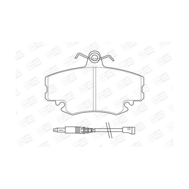 Stabdžių trinkelių rinkinys, diskinis stabdys CHAMPION 571526CH