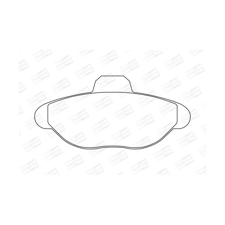 Stabdžių trinkelių rinkinys, diskinis stabdys CHAMPION 571749CH