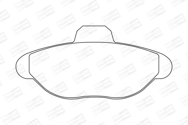 Stabdžių trinkelių rinkinys, diskinis stabdys CHAMPION 571749CH